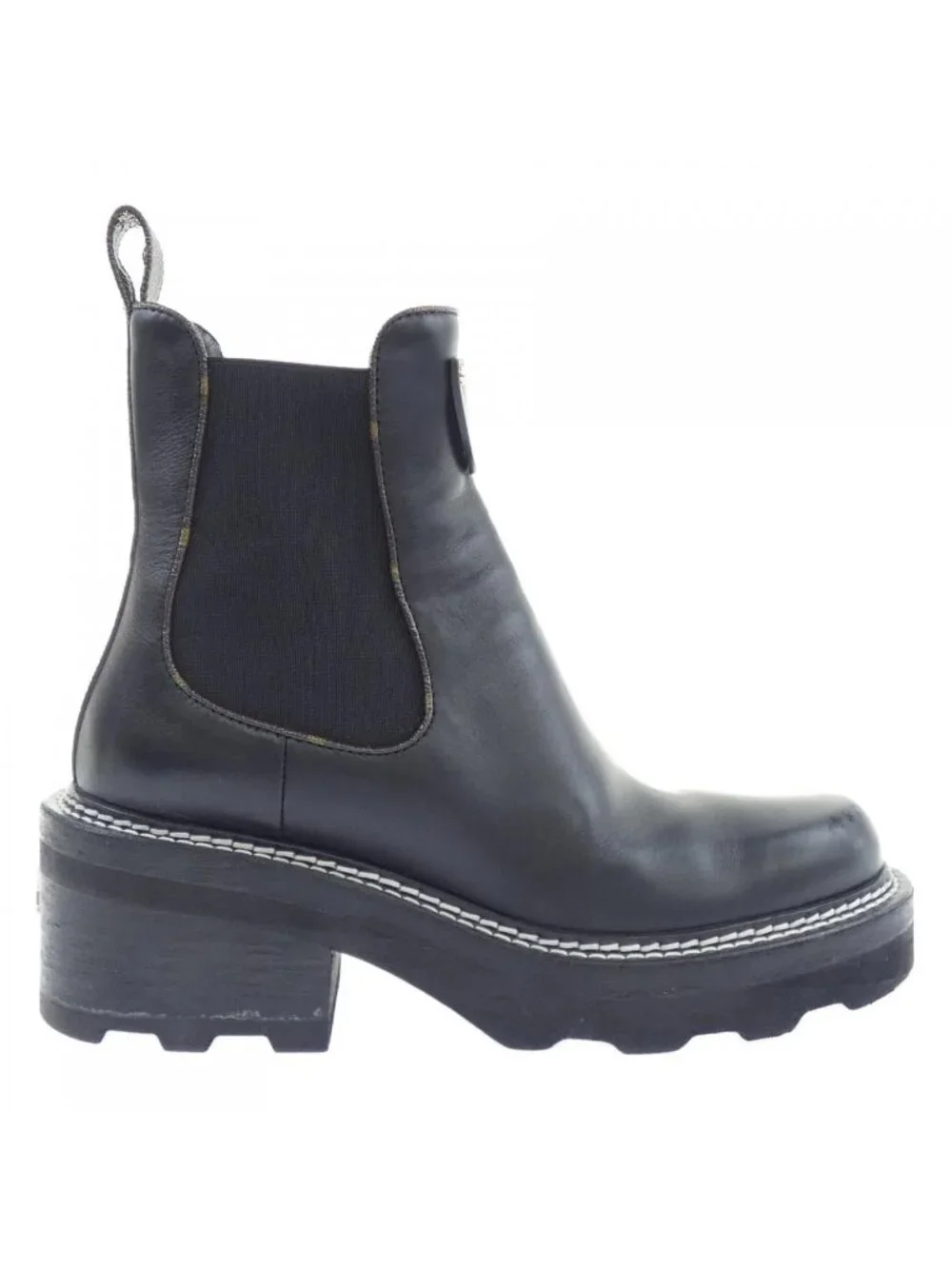 Louis Vuitton Monogram Canvas Buckle LV Beaubourg Line Boots